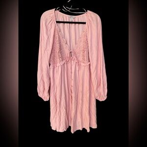 Destination Maternity Pink Babydoll Dress Size XL